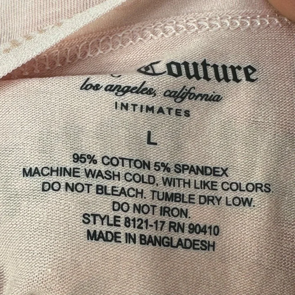 Lot Of 5 Juicy Couture Women's Sz Large Panty Brief Hipster Assorted Colors New